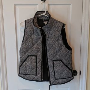 J.Crew Quilted Herringbone Vest